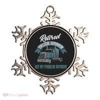 Truck Driver Retirement Funny Retired Trucker Gift Ornament thumb 0