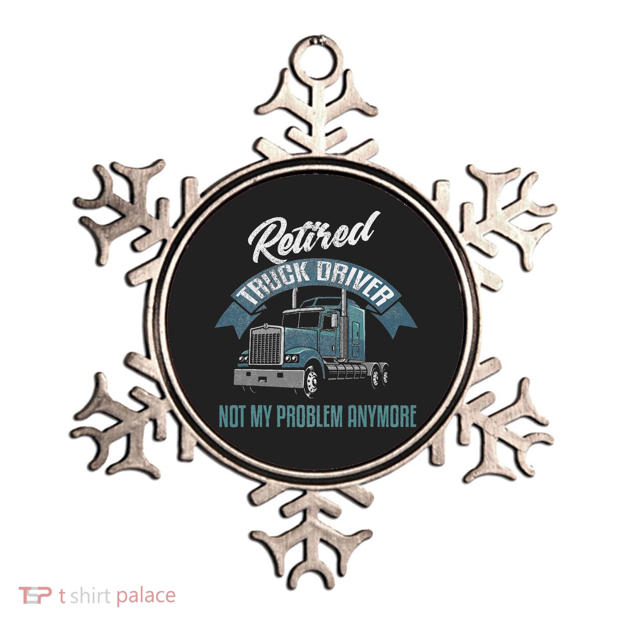 Truck Driver Retirement Funny Retired Trucker Gift Ornament