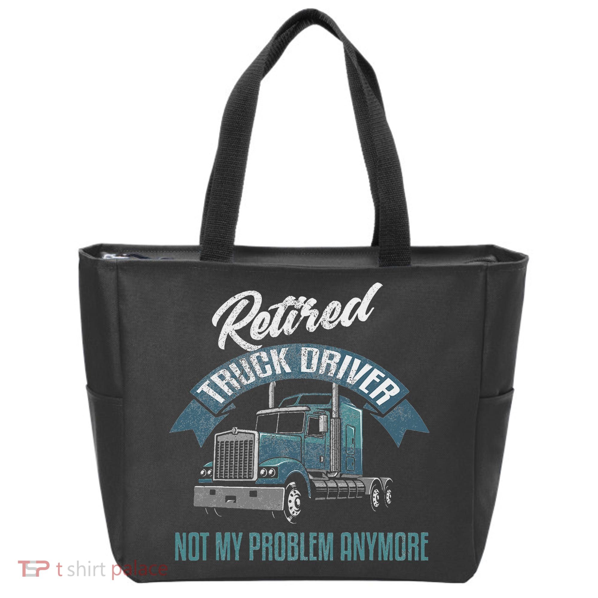 Truck Driver Retirement Funny Retired Trucker Gift Tote Bag
