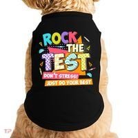 Test Day Rock The Test Teacher Testing Day  Doggie Tank thumb 0