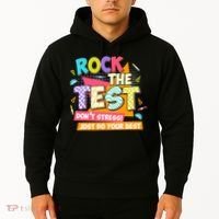 Test Day Rock The Test Teacher Testing Day  Hoodie thumb 2