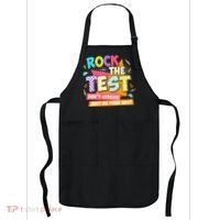 Test Day Rock The Test Teacher Testing Day  Apron thumb 0