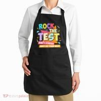 Test Day Rock The Test Teacher Testing Day  Apron thumb 2