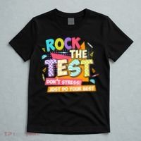 Test Day Rock The Test Teacher Testing Day  T-Shirt thumb 5