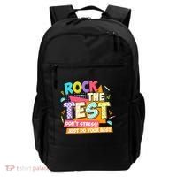 Test Day Rock The Test Teacher Testing Day  Backpack thumb 0