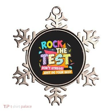 Test Day Rock The Test Teacher Testing Day  Ornament