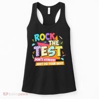 Test Day Rock The Test Teacher Testing Day  Women's Tank Top thumb 0