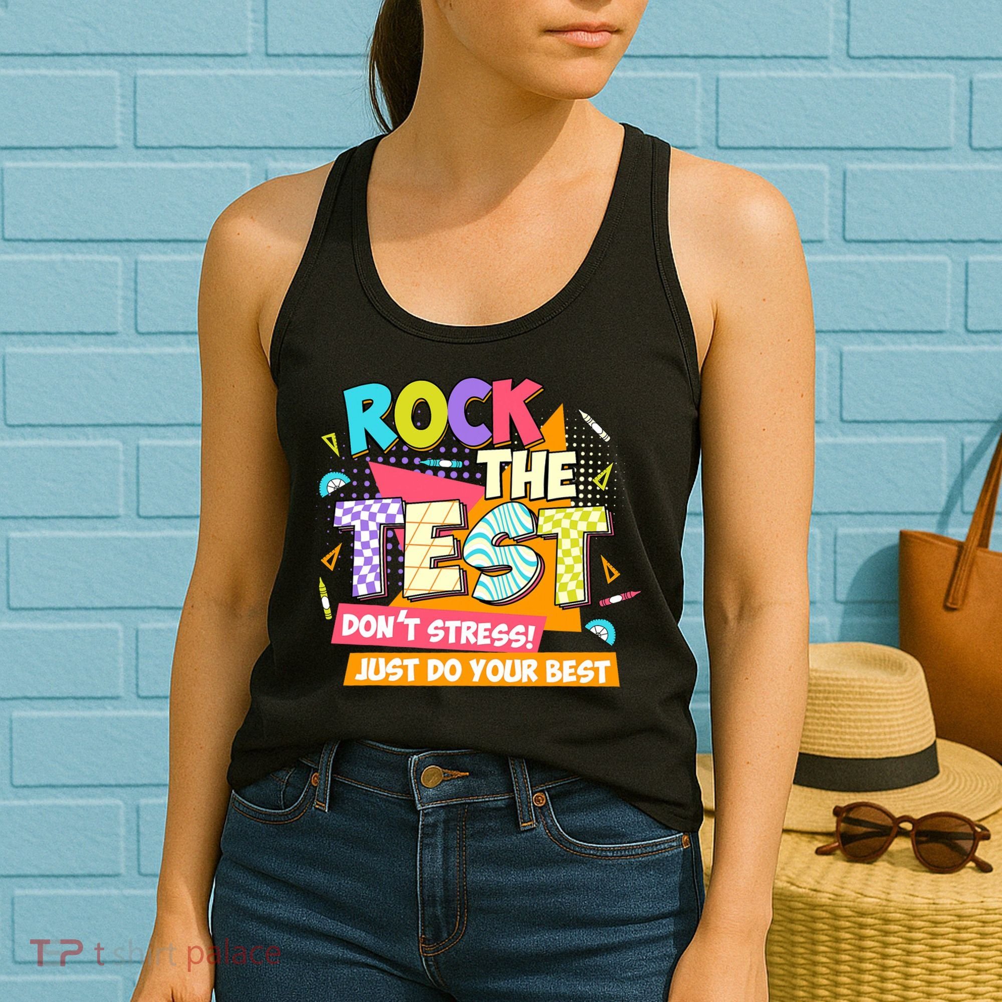 Test Day Rock The Test Teacher Testing Day  Women's Tank Top