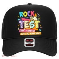 Test Day Rock The Test Teacher Testing Day  Hat thumb 0
