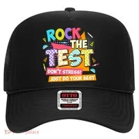 Test Day Rock The Test Teacher Testing Day  Hat thumb 0