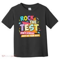 Test Day Rock The Test Teacher Testing Day  Toddler T-Shirt thumb 0