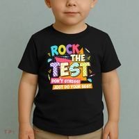 Test Day Rock The Test Teacher Testing Day  Toddler T-Shirt thumb 2