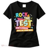 Test Day Rock The Test Teacher Testing Day  Women's T-Shirt thumb 0