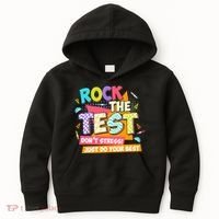 Test Day Rock The Test Teacher Testing Day  Kids Hoodie thumb 0