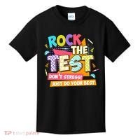 Test Day Rock The Test Teacher Testing Day  Kids T-Shirt thumb 0