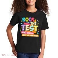 Test Day Rock The Test Teacher Testing Day  Kids T-Shirt thumb 2