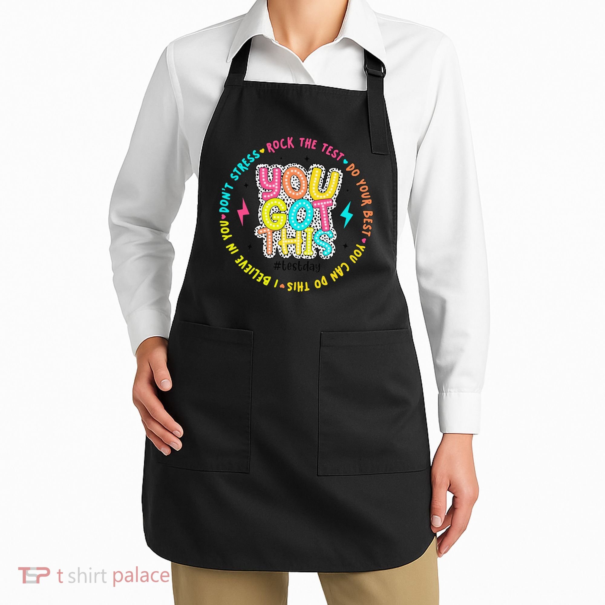 Test Day Rock The Test Teacher Testing Day You Got This Apron