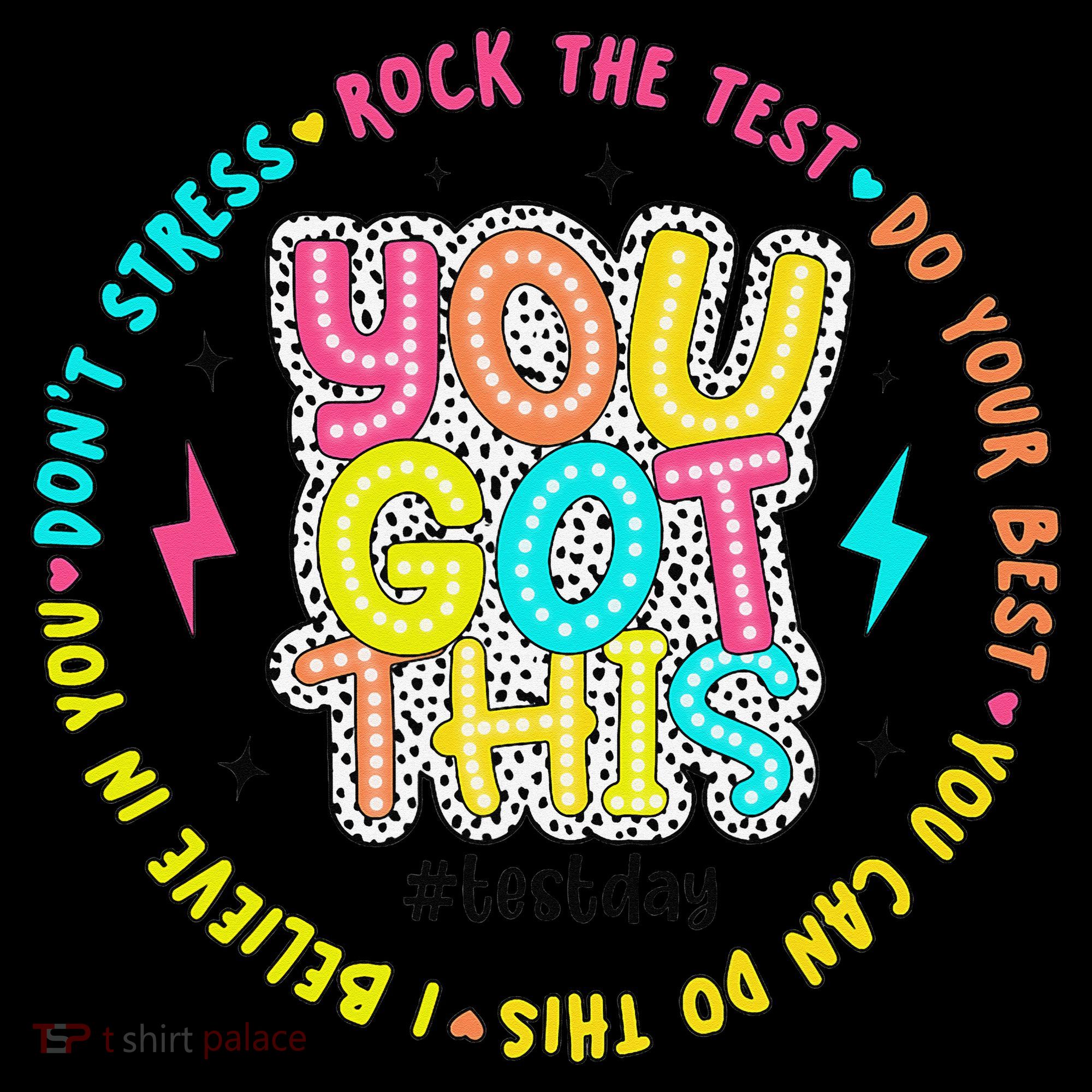 Test Day Rock The Test Teacher Testing Day You Got This Women's Hoodie