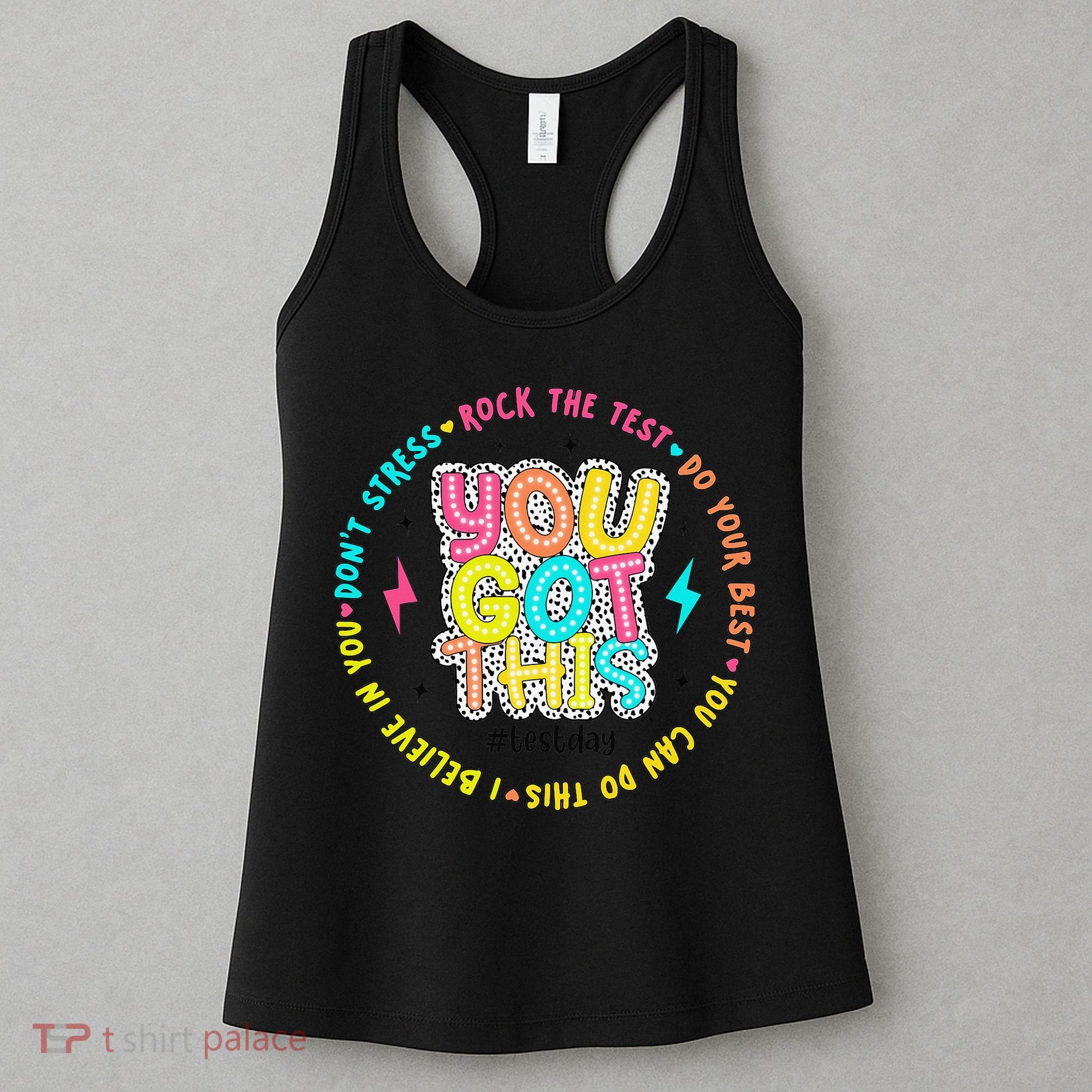 Test Day Rock The Test Teacher Testing Day You Got This Women's Tank Top