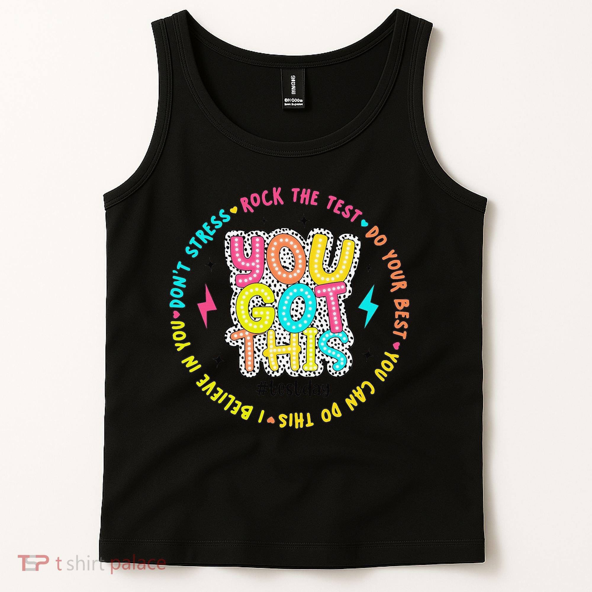 Test Day Rock The Test Teacher Testing Day You Got This Tank Top