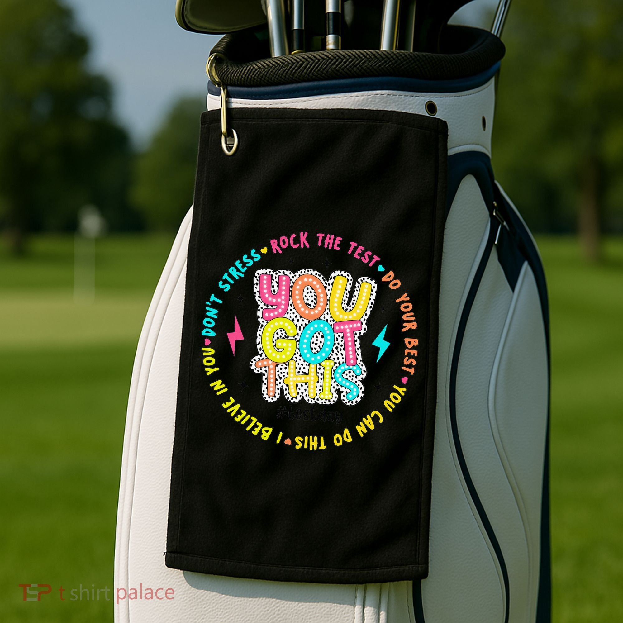 Test Day Rock The Test Teacher Testing Day You Got This Golf Towel