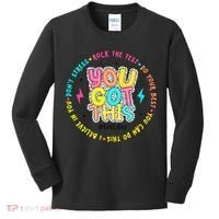 Test Day Rock The Test Teacher Testing Day You Got This Kids Long Sleeve Shirt thumb 0