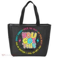 Test Day Rock The Test Teacher Testing Day You Got This Tote Bag thumb 0