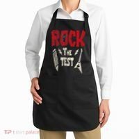 Test Day Rock The Funny Rock Teacher Student Testing Exam Apron thumb 2