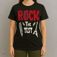 Test Day Rock The Funny Rock Teacher Student Testing Exam T-Shirt thumb 4