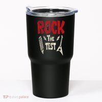Test Day Rock The Funny Rock Teacher Student Testing Exam Tumbler thumb 0