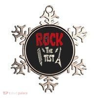 Test Day Rock The Funny Rock Teacher Student Testing Exam Ornament thumb 0