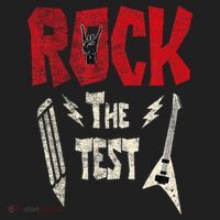 Test Day Rock The Funny Rock Teacher Student Testing Exam Golf Towel thumb 3