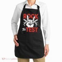 Testing Day Rock The Test Rock Music Teacher Student Apron thumb 2