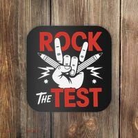 Testing Day Rock The Test Rock Music Teacher Student Coaster thumb 0