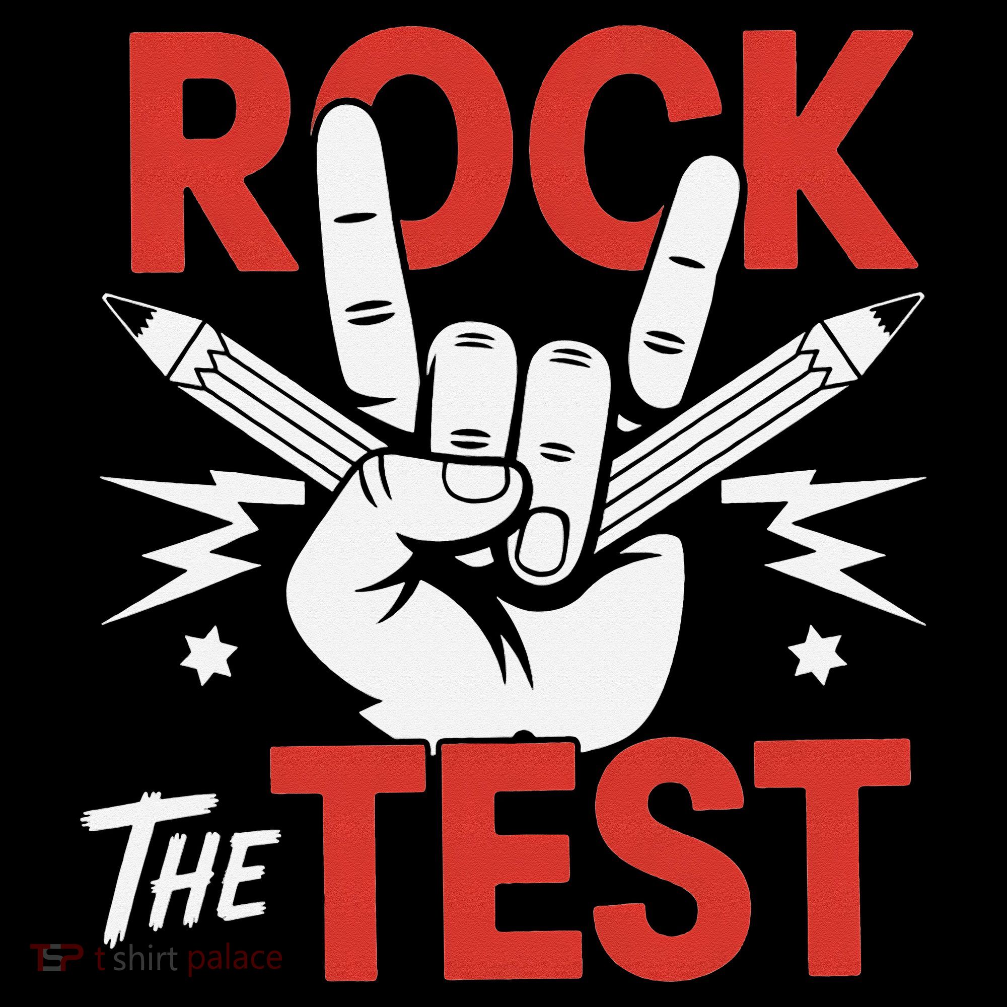 Testing Day Rock The Test Rock Music Teacher Student Women's Hoodie