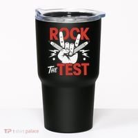 Testing Day Rock The Test Rock Music Teacher Student Tumbler thumb 0