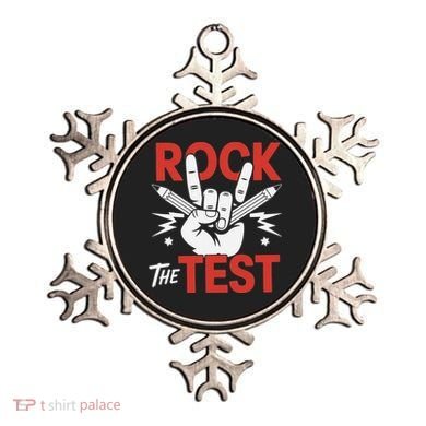 Testing Day Rock The Test Rock Music Teacher Student Ornament