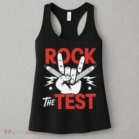 Testing Day Rock The Test Rock Music Teacher Student Women's Tank Top thumb 3