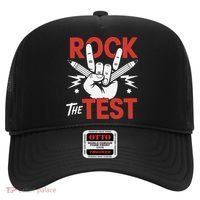 Testing Day Rock The Test Rock Music Teacher Student Hat thumb 0