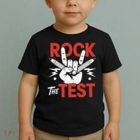 Testing Day Rock The Test Rock Music Teacher Student Toddler T-Shirt thumb 2