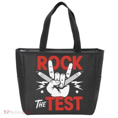 Testing Day Rock The Test Rock Music Teacher Student Tote Bag