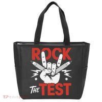 Testing Day Rock The Test Rock Music Teacher Student Tote Bag thumb 0