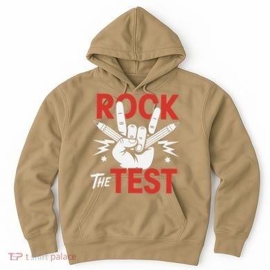 Testing Day Rock The Test Rock Music Teacher Student Hoodie