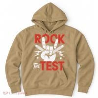 Testing Day Rock The Test Rock Music Teacher Student Hoodie thumb 0