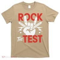 Testing Day Rock The Test Rock Music Teacher Student T-Shirt thumb 0