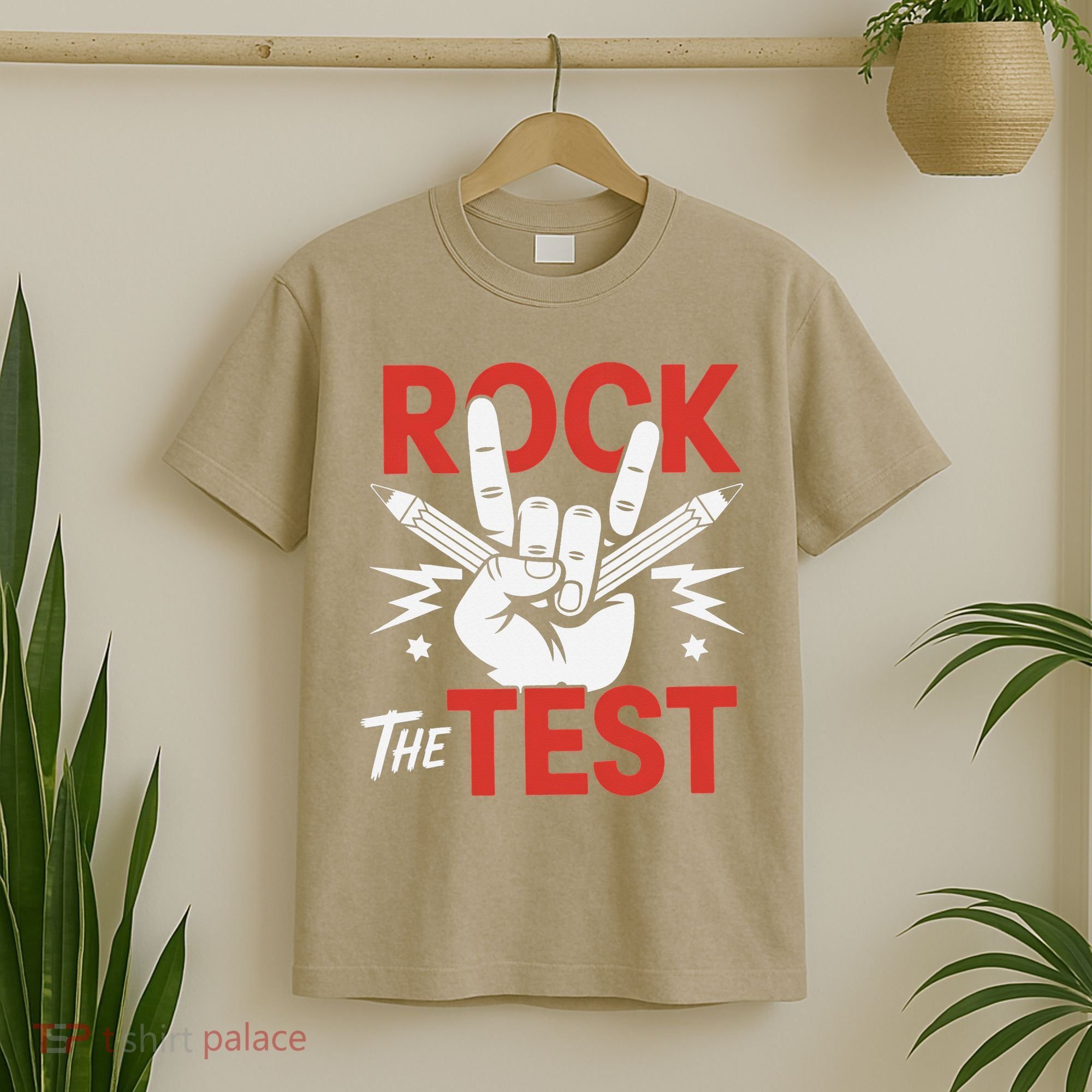 Testing Day Rock The Test Rock Music Teacher Student T-Shirt