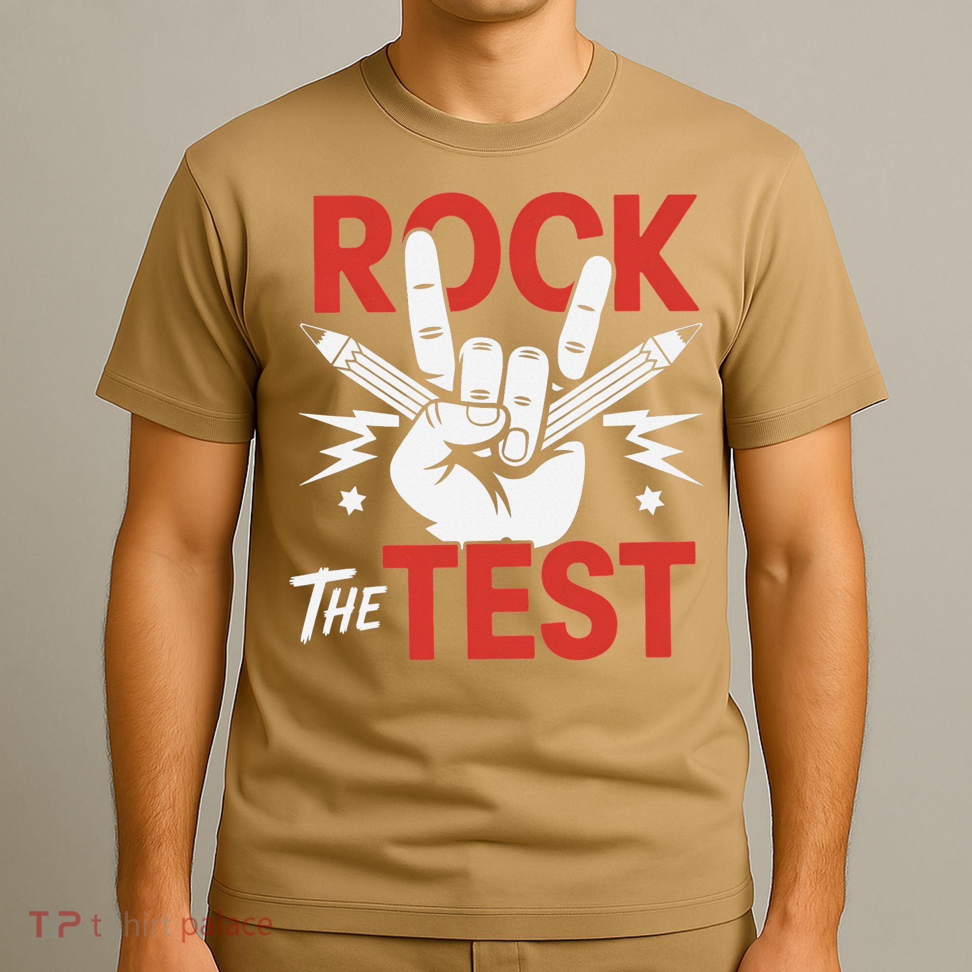Testing Day Rock The Test Rock Music Teacher Student T-Shirt