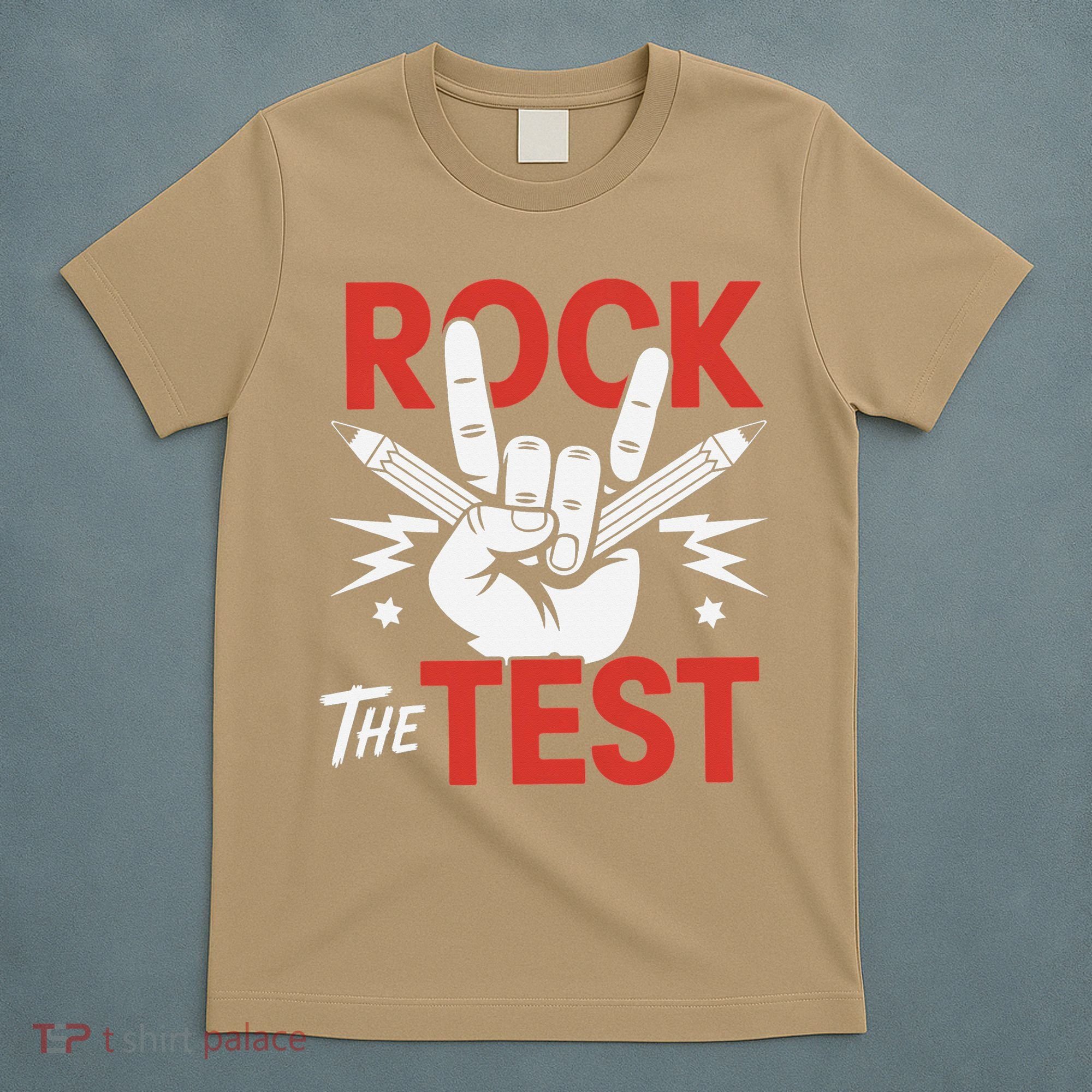 Testing Day Rock The Test Rock Music Teacher Student T-Shirt