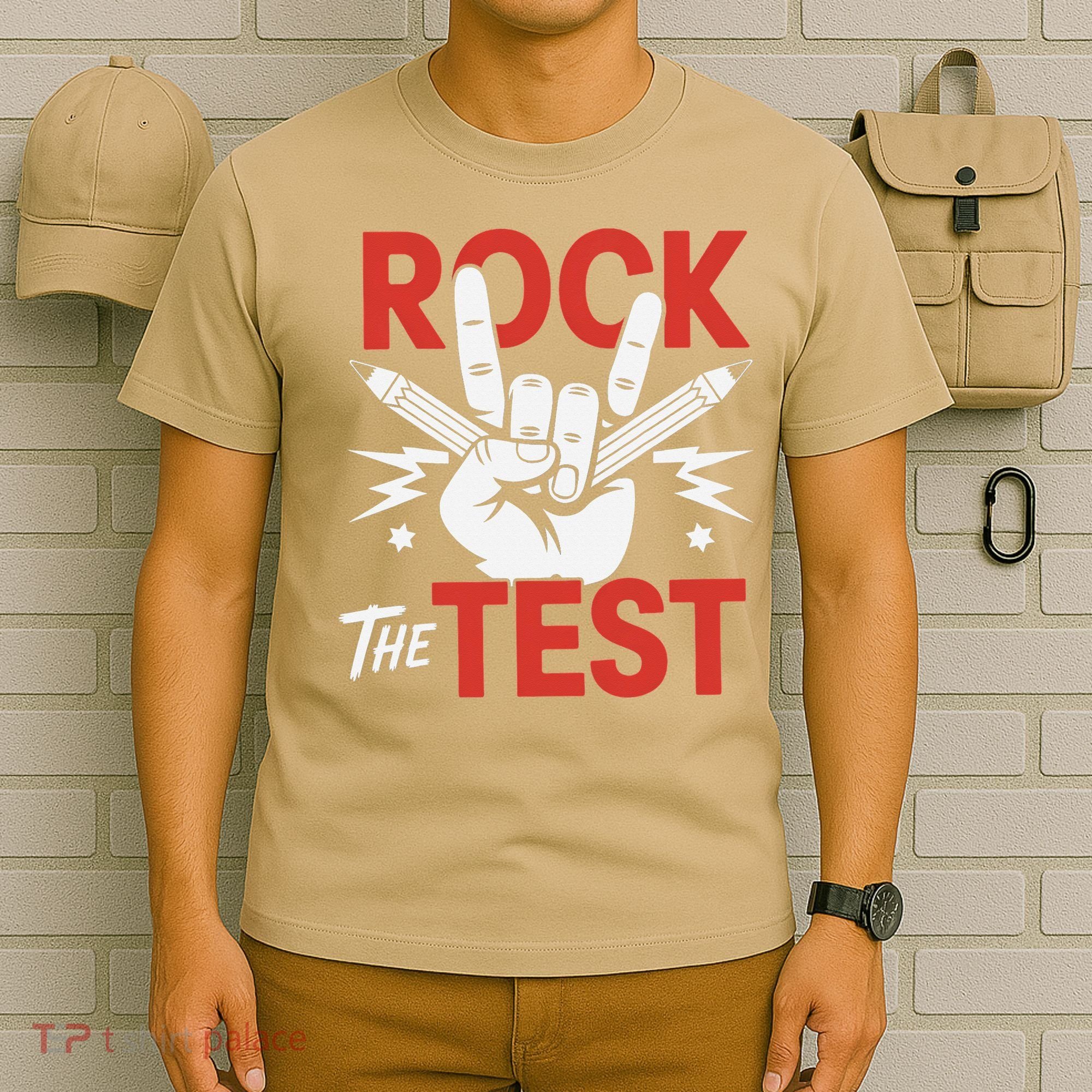 Testing Day Rock The Test Rock Music Teacher Student T-Shirt