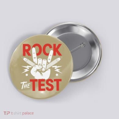Testing Day Rock The Test Rock Music Teacher Student Button
